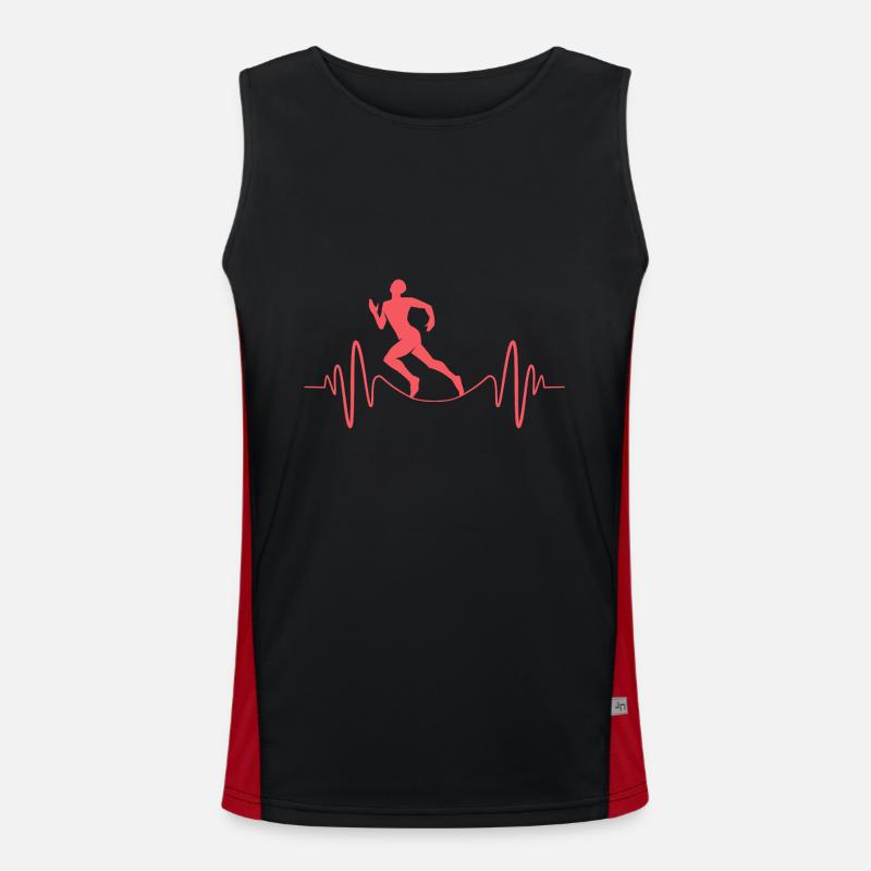 Marathon Marathonläufer Funktionelles Kontrast-Tank Top für Männer 