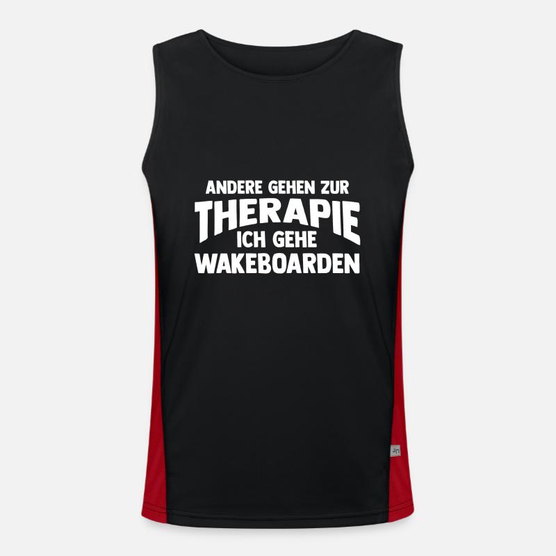 Wakeboarder Wakeboard Wakeboarding Funktionelles Kontrast-Tank Top für Männer 