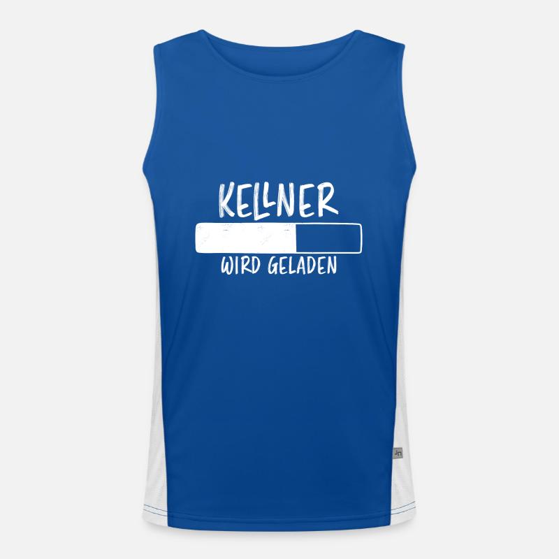 Kellner Spruch Restaurant Lustige Kellner Geschenk Funktionelles Kontrast-Tank Top für Männer 