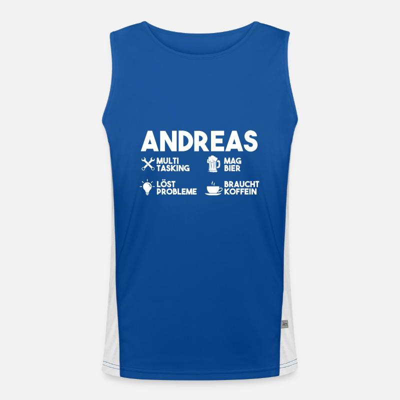 Andreas Funktionelles Kontrast-Tank Top für Männer 