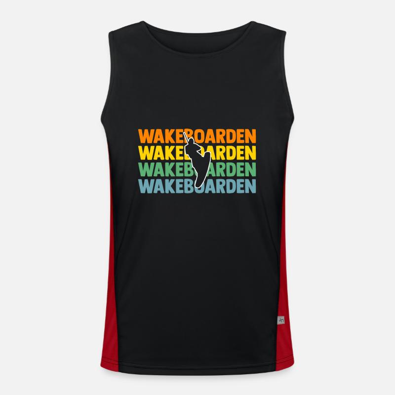 Wakeboarder Wakeboard Wakeboarding Funktionelles Kontrast-Tank Top für Männer 