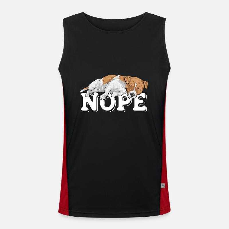 Jack Russell Terrier Funktionelles Kontrast-Tank Top für Männer 