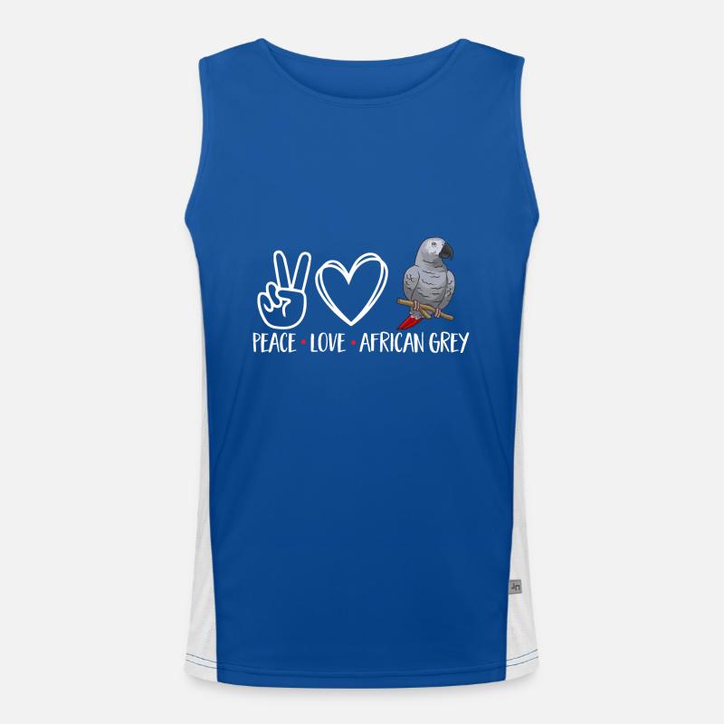 Graupapagei African Grey Parrot Papagei Men's Functional Contrast Tank Top 