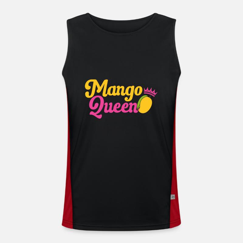 Mango Fruit Mango - Men's Functional Contrast Tank Top  - black/red