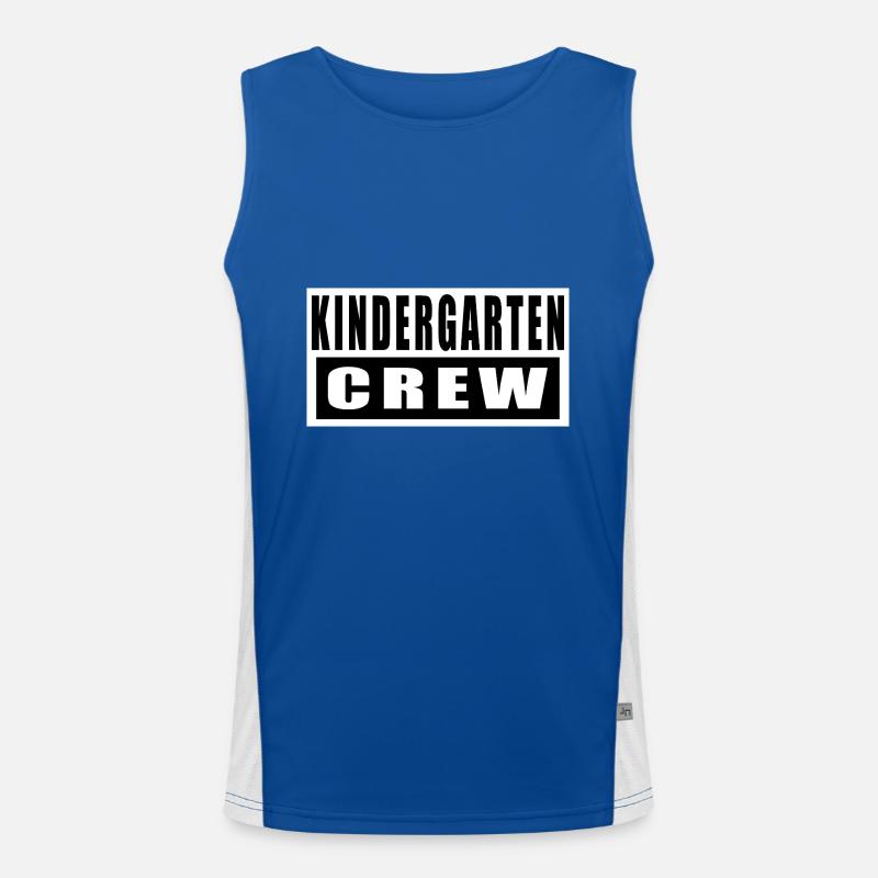 Kindergarten Crew Funktionelles Kontrast-Tank Top für Männer 