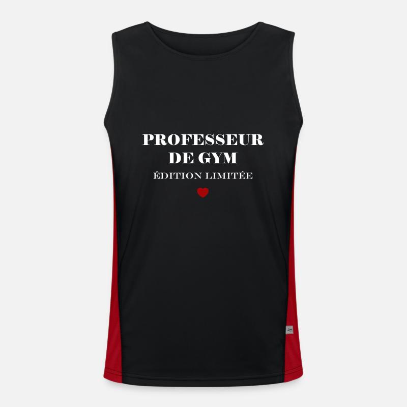 Professeur de gym Débardeur respirant contrasté Homme 