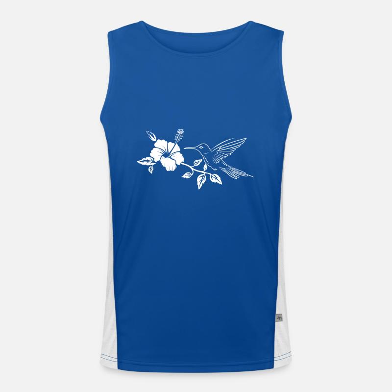 Kolibri Funktionelles Kontrast-Tank Top für Männer 