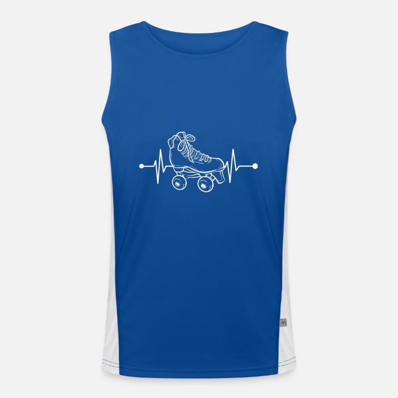 Rollschuhlaufen Rollschuhe Inline-Skates Funktionelles Kontrast-Tank Top für Männer 