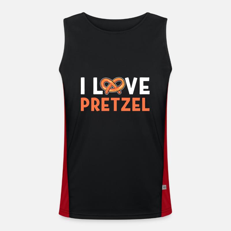 Brezel Funktionelles Kontrast-Tank Top für Männer 