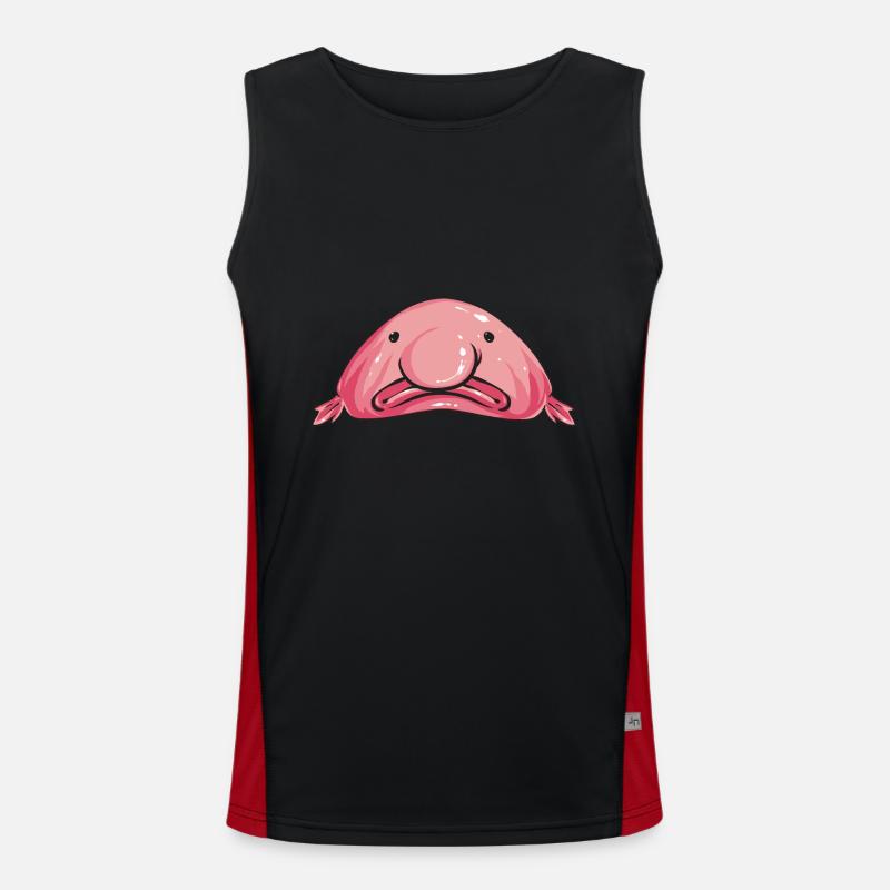 Blob fish Men's Functional Contrast Tank Top 
