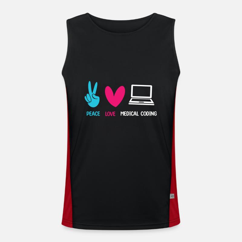 Medical Coder Coding Specialist Men's Functional Contrast Tank Top 