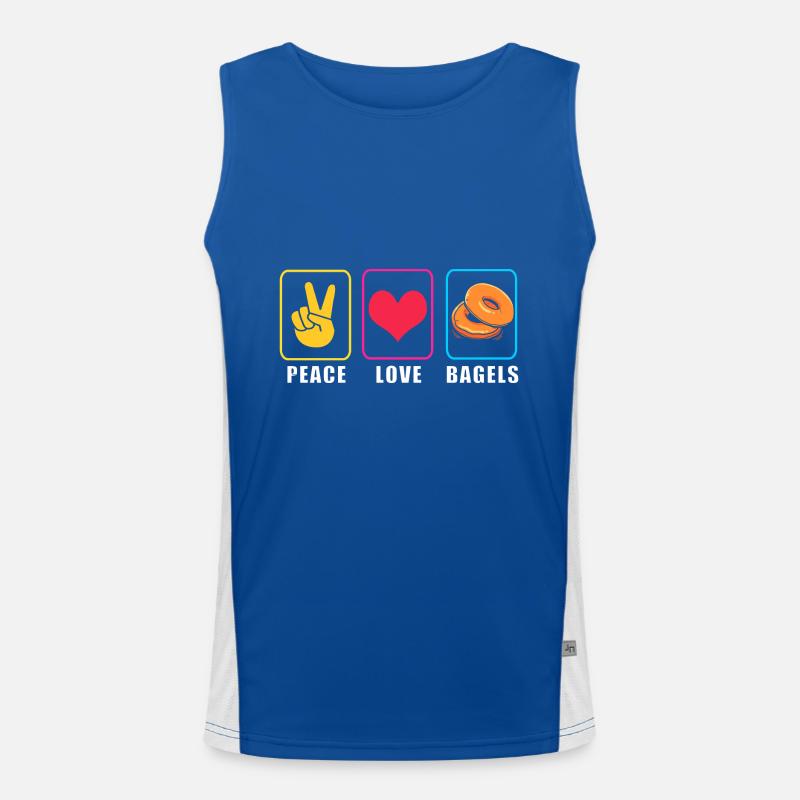 Bagel Funktionelles Kontrast-Tank Top für Männer 