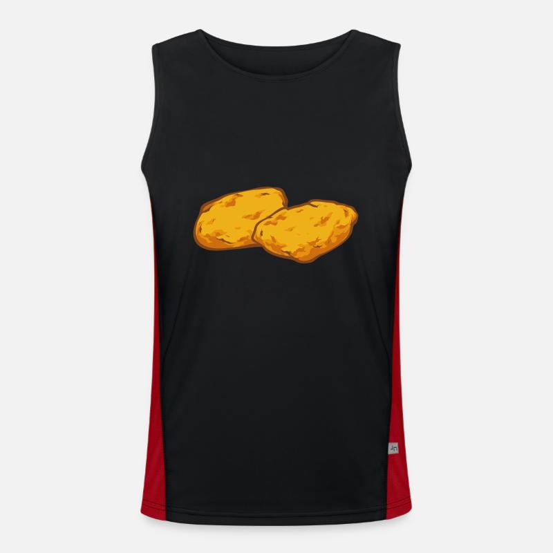 Nuggets de poulet Nuggets de poulet Débardeur respirant contrasté Homme 