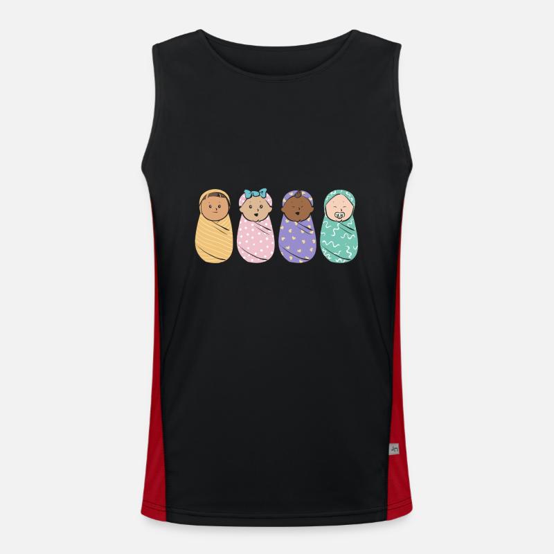 Infirmière Bébé Maternité Infirmière Débardeur respirant contrasté Homme 