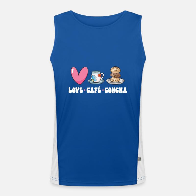 Concha Hispanic Mexikanisch Pan Dulce Funktionelles Kontrast-Tank Top für Männer 