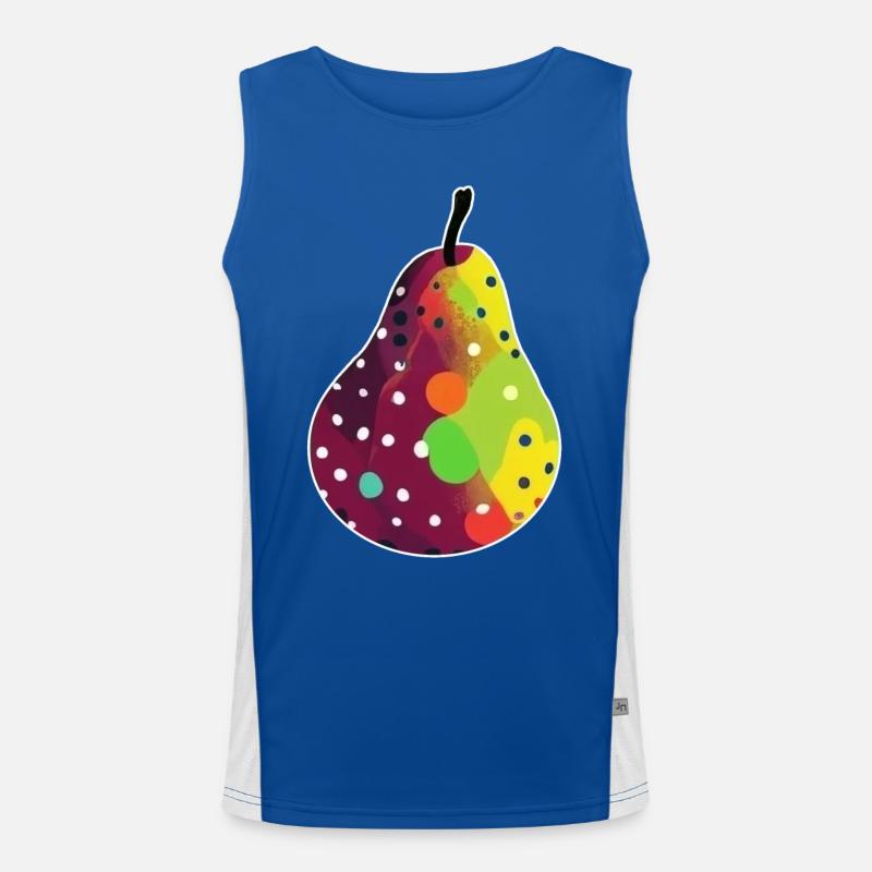 PEAR POP ART Men's Functional Contrast Tank Top 