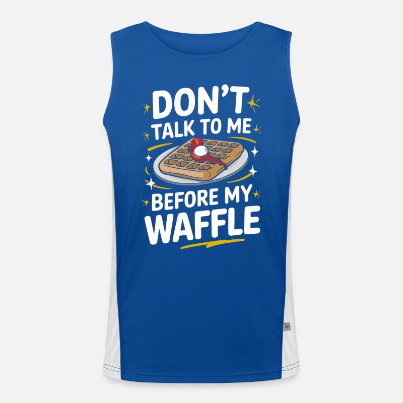 Waffles Breakfast Sweets Men's Functional Contrast Tank Top 