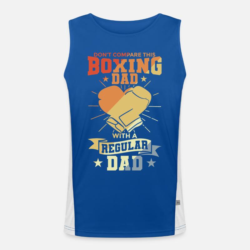 Boxer Papa Funktionelles Kontrast-Tank Top für Männer 