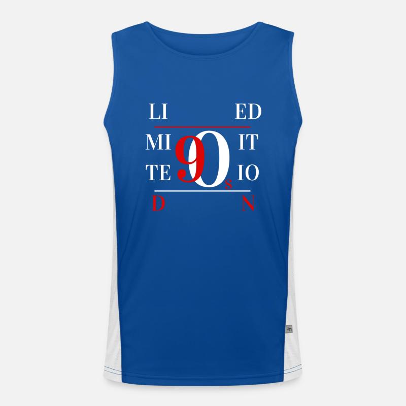 90er Jahre limitierte Auflage Funktionelles Kontrast-Tank Top für Männer 