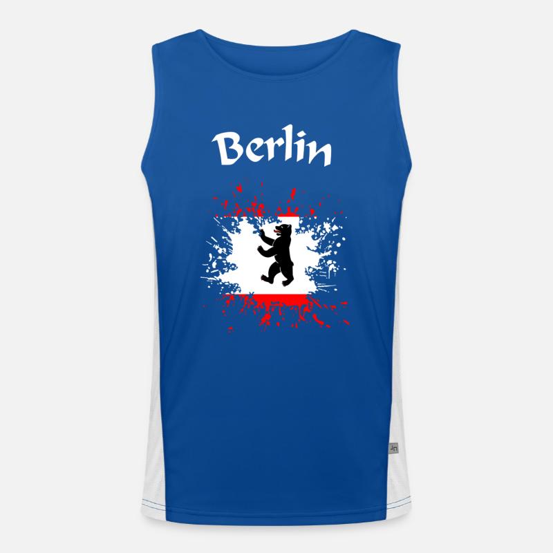 Berlin Funktionelles Kontrast-Tank Top für Männer 