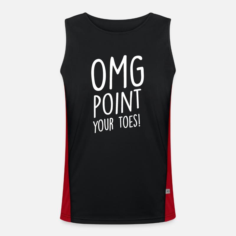 OMG Point Your Toes - Tap Dancing Tap Dancer Tap Débardeur respirant contrasté Homme 