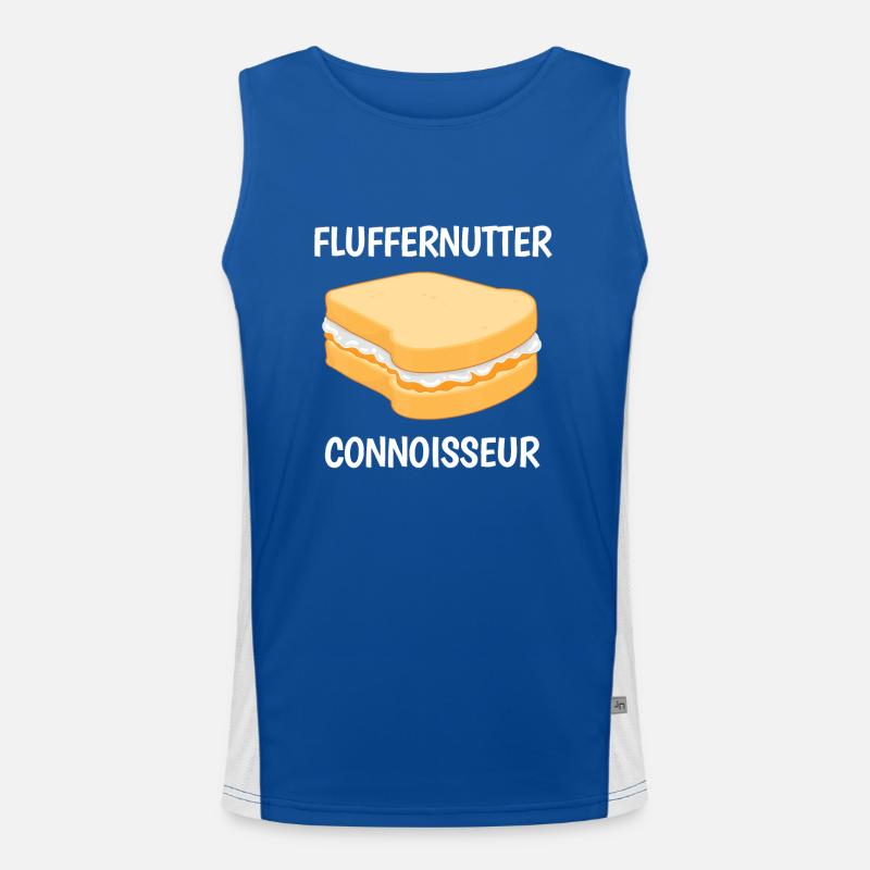 Peanut Butter Sandwich Fluffernutter Connoisseur Men's Functional Contrast Tank Top 