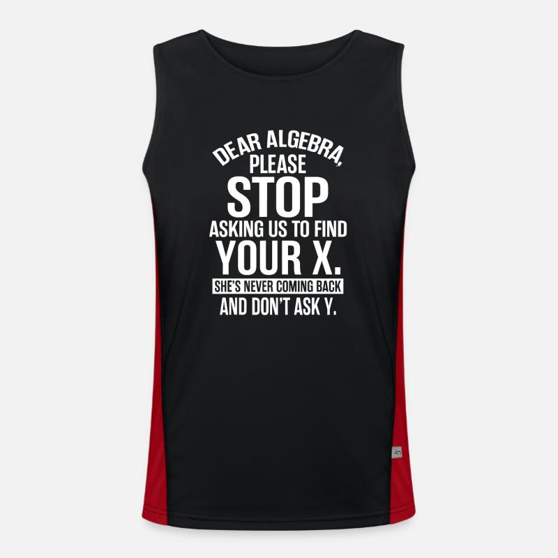 Complicated Math Apparel - Awesome Funny Algebra Men's Functional Contrast Tank Top 