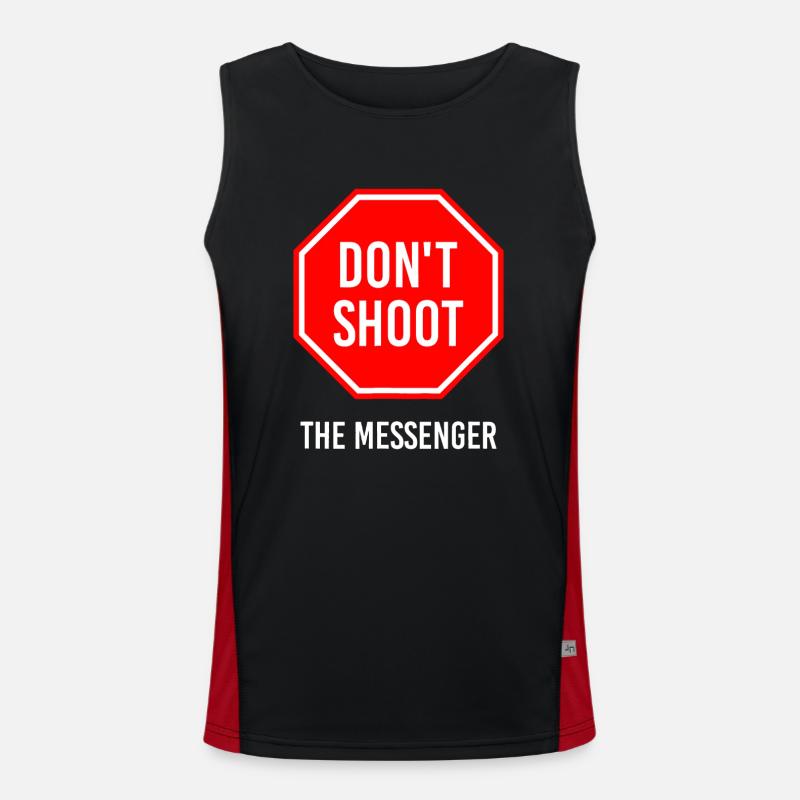 Don't Shoot the Messenger Men's Functional Contrast Tank Top 