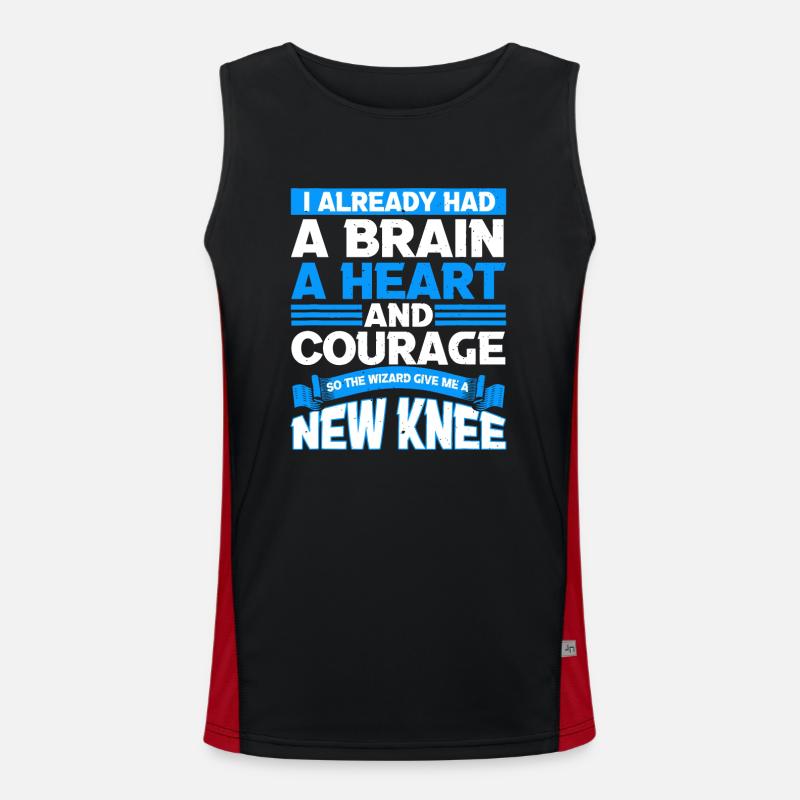 Ich hatte bereits ein Gehirn und ein Herz Funktionelles Kontrast-Tank Top für Männer 