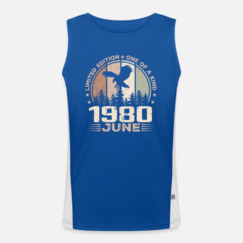 Incomparable since June 1980, 44th Anniversary Men's Functional Contrast Tank Top 