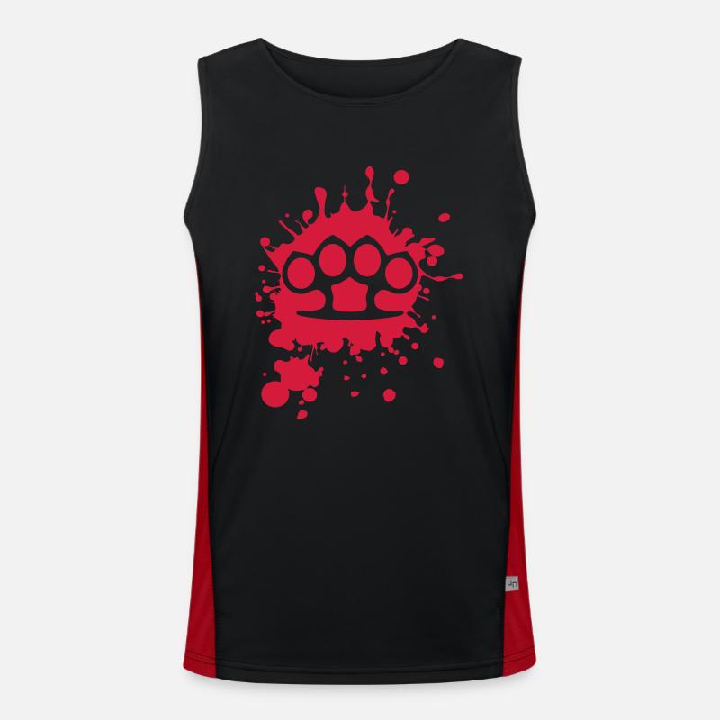Faust - Schlagring Funktionelles Kontrast-Tank Top für Männer 