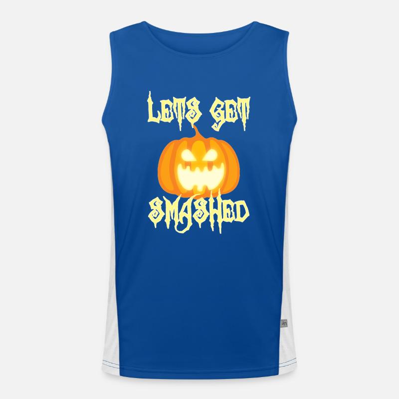 Halloween: Let 's Get Smashed Débardeur respirant contrasté Homme 
