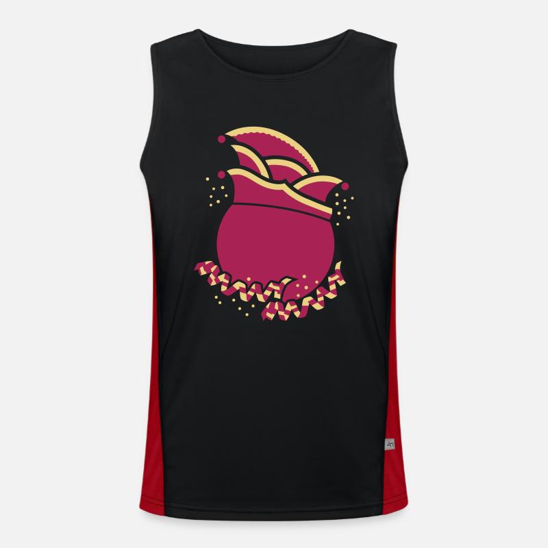 Dunce cap circle Men's Functional Contrast Tank Top 