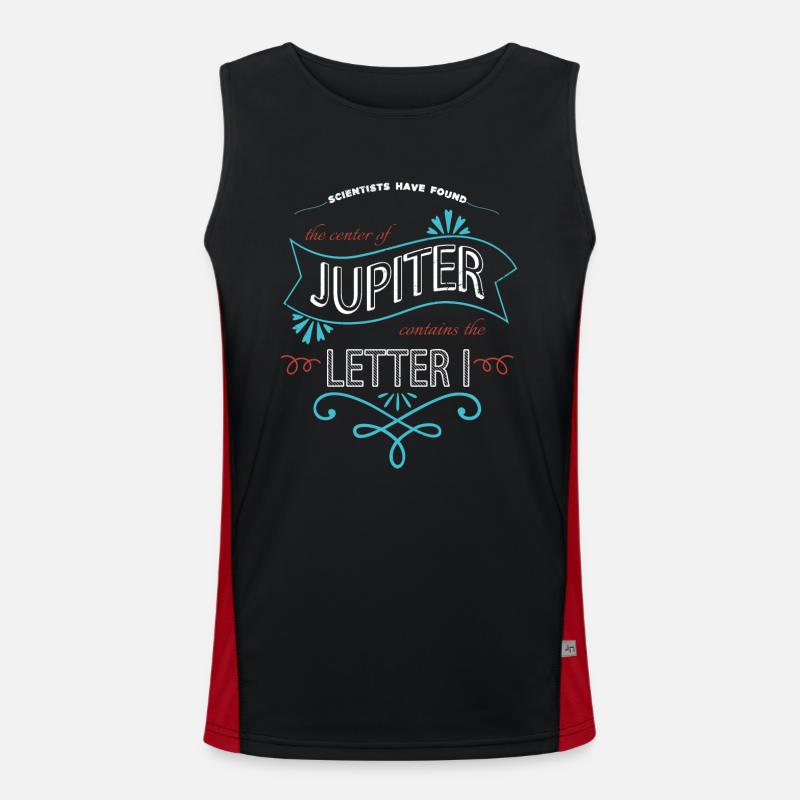 astronomy stuff quote planets physics weightless Men's Functional Contrast Tank Top 