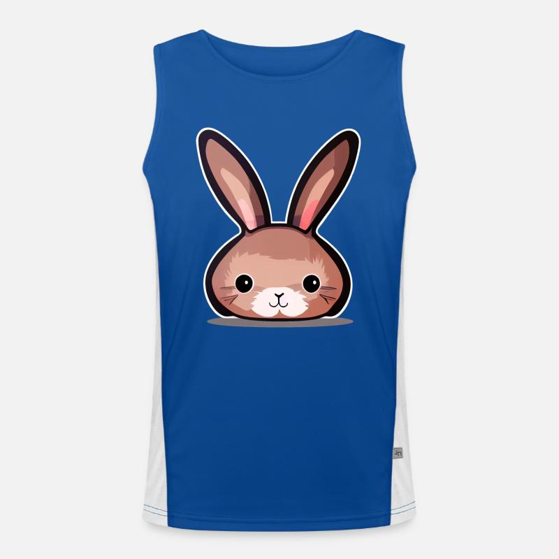 Rabbit / Hase Funktionelles Kontrast-Tank Top für Männer 