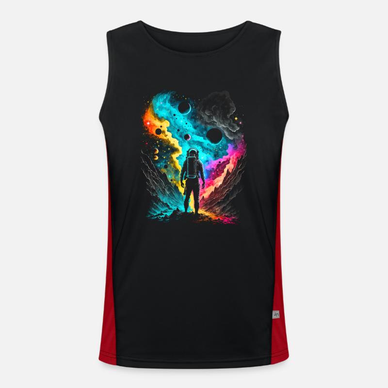 Spaceman Men's Functional Contrast Tank Top 