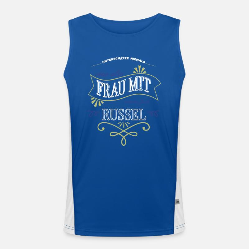 women doggie die macht dat statement protest Funktionelles Kontrast-Tank Top für Männer 
