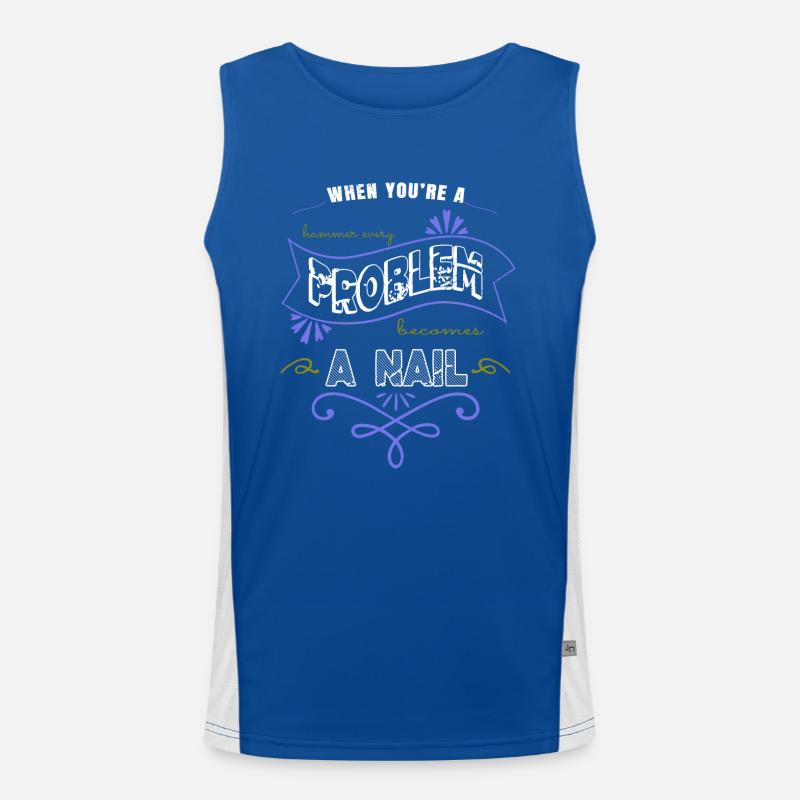 wood apprentice best the carpenters present Funktionelles Kontrast-Tank Top für Männer 