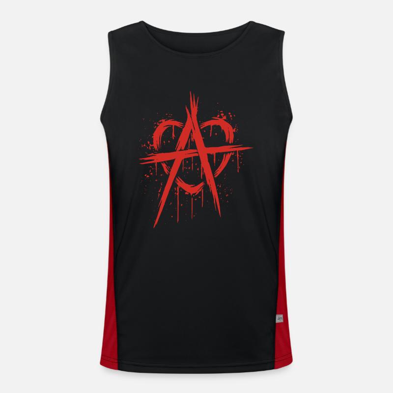 Love anarchy Men's Functional Contrast Tank Top 