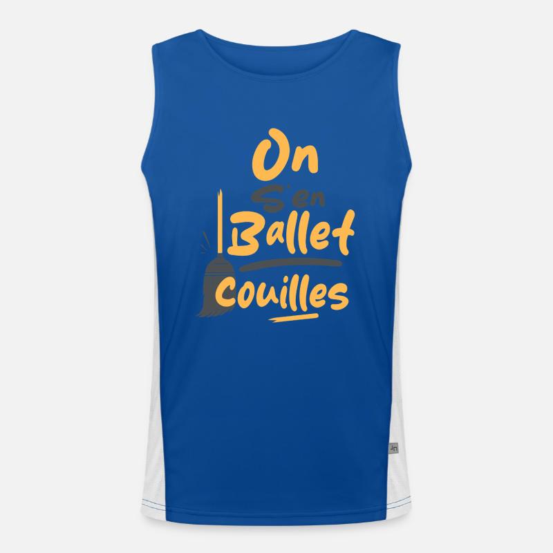 We ballet ballet balls Men's Functional Contrast Tank Top 