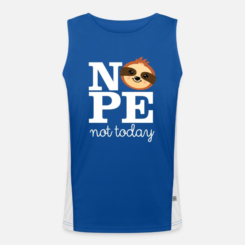 Nope - Note Today - Lazy Sloth Débardeur respirant contrasté Homme 