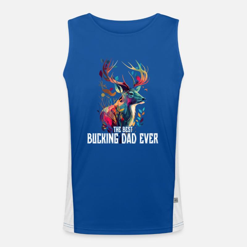 Der beste bockende Vater aller Zeiten Funktionelles Kontrast-Tank Top für Männer 