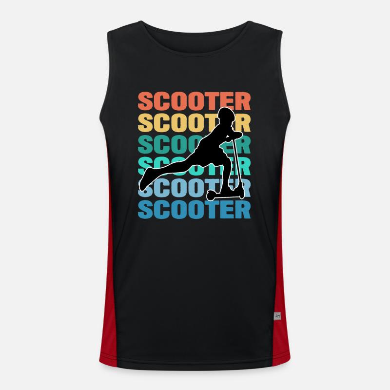 Scooter Bunt Funktionelles Kontrast-Tank Top für Männer 