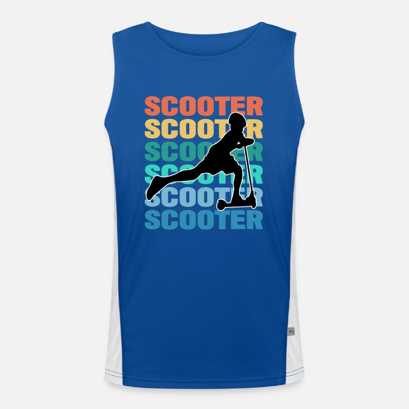 Scooter Bunt Funktionelles Kontrast-Tank Top für Männer 