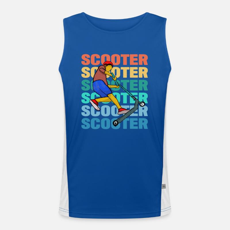 Scooter coloré Débardeur respirant contrasté Homme 