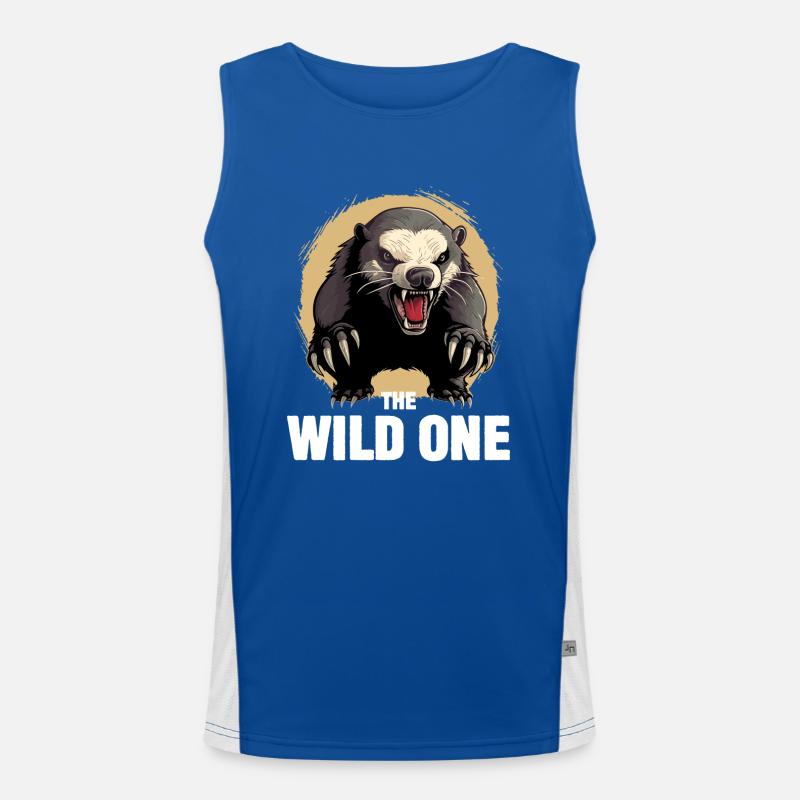 Honigdachs Der Wilde Funktionelles Kontrast-Tank Top für Männer 