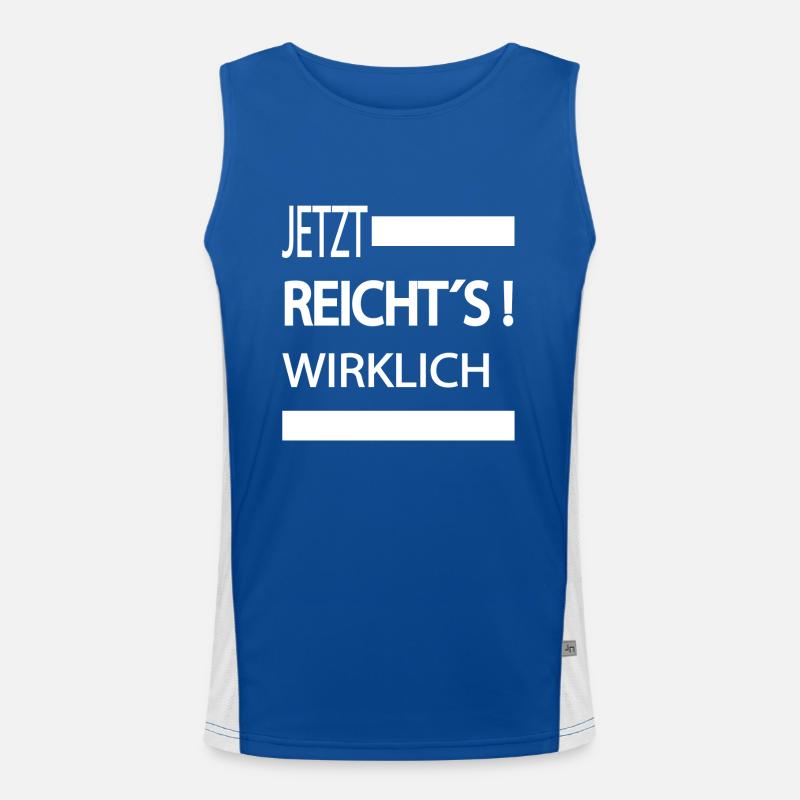 Sprüche Statement mit Spruch Mir reichts wirklich Funktionelles Kontrast-Tank Top für Männer 