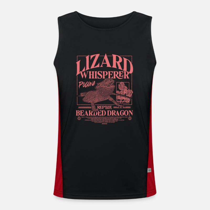 Bartagame Bartagamen Echsenflüsterer Funktionelles Kontrast-Tank Top für Männer 