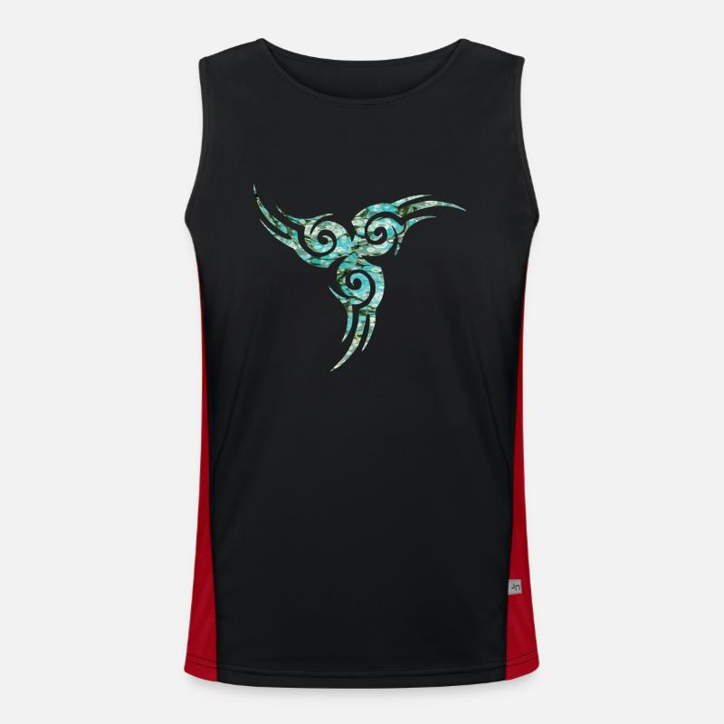 Celtic symbol 17 e 247 Men's Functional Contrast Tank Top 