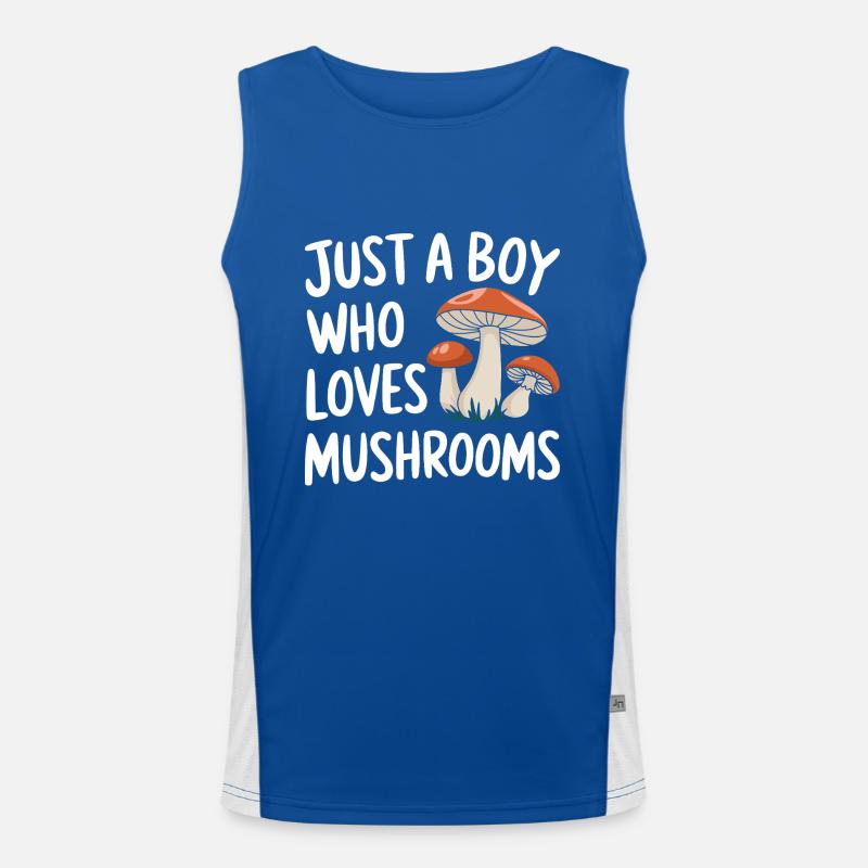 Pilz Pilze Funghi Champignon Funktionelles Kontrast-Tank Top für Männer 